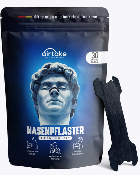 30er Nasenpflaster Premium - Schwarz - Monatspackung
