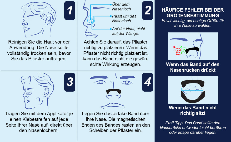 Magnetisches Nasenpflaster - Starter Kit inkl. 15 Tage Vorrat